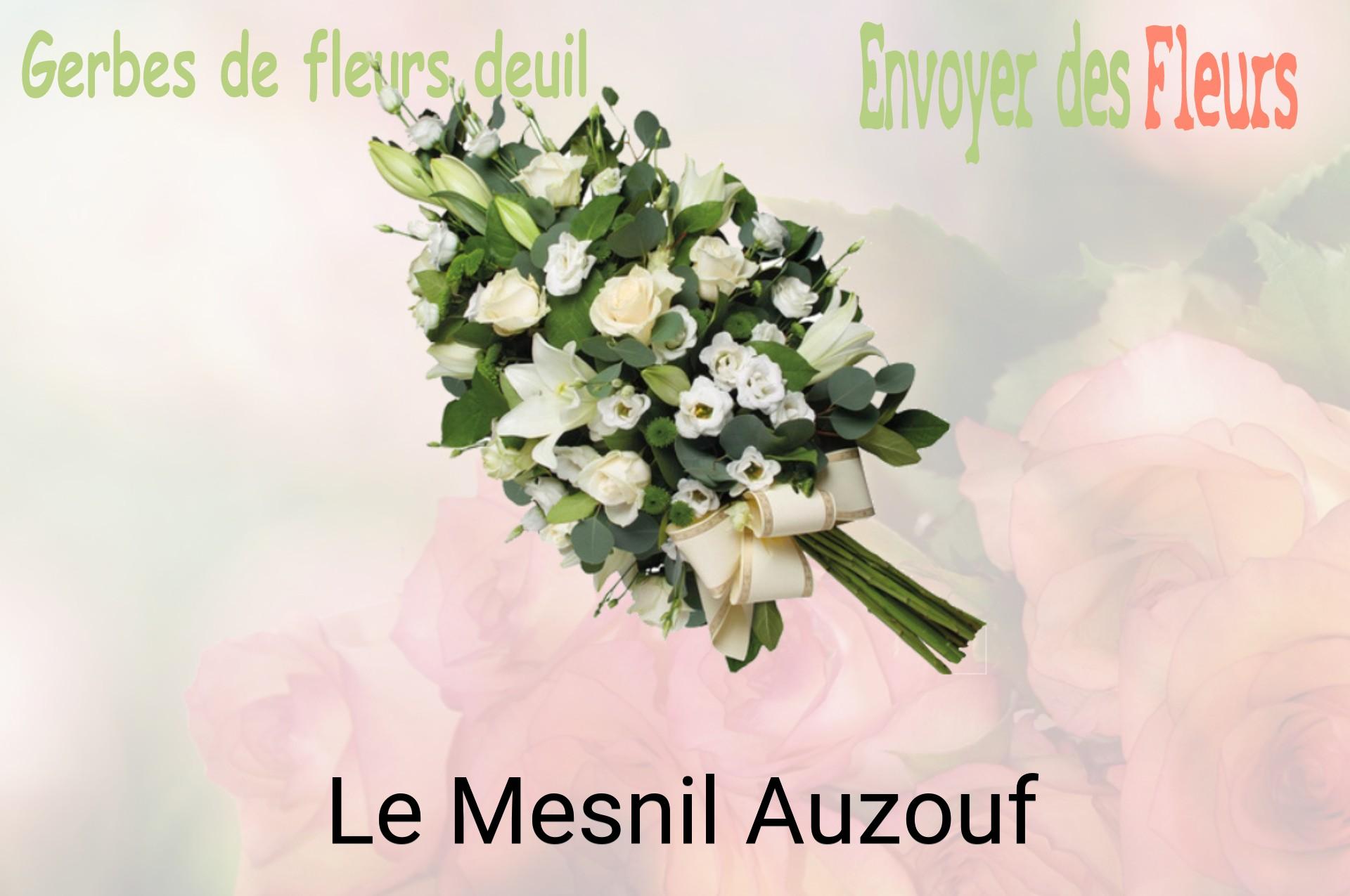 Gerbe de fleurs de deuil livrée à Le Mesnil-Auzouf